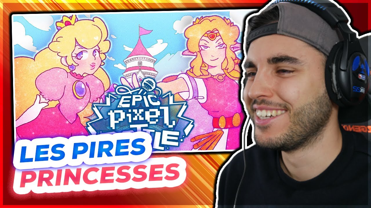 Je REAGIS à PEACH vs ZELDA - Epic Pixel Battle