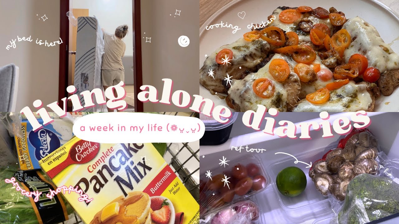 Living Alone | Unboxing My New Bed | Grocery Shopping & Mini Ref Tour
