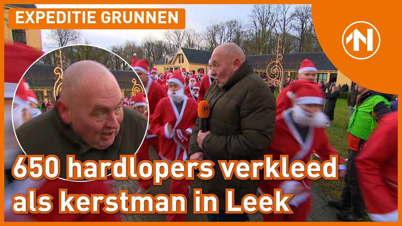 Santa Run in Leek haalt meer dan 10.000 euro op voor het goede doel