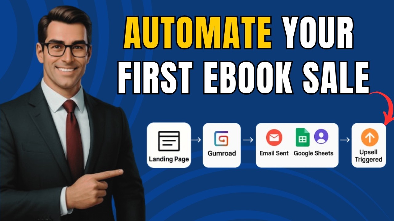 How to SELL EBOOKS with AUTOMATION &mdash; MAKE.COM + LANDING PAGE Setup