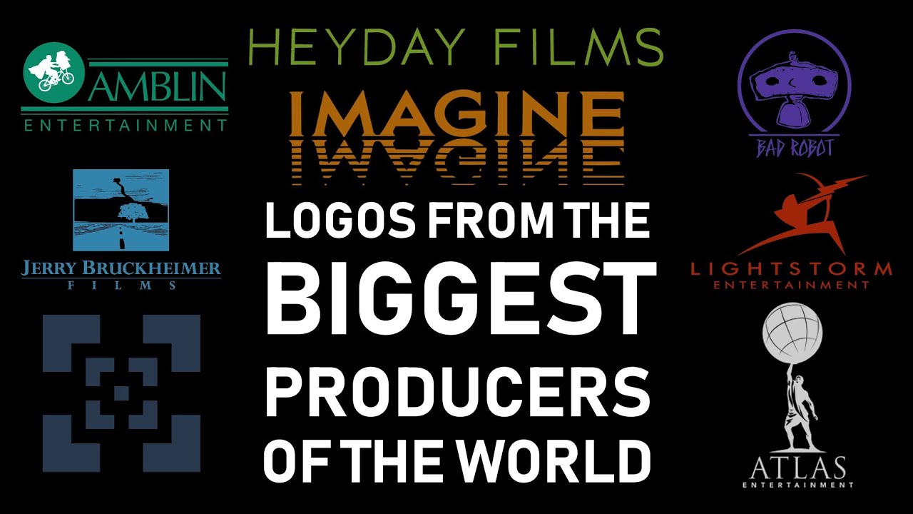 The LOGOS from the TOP GROSSING MOVIE PRODUCERS of ALL TIME