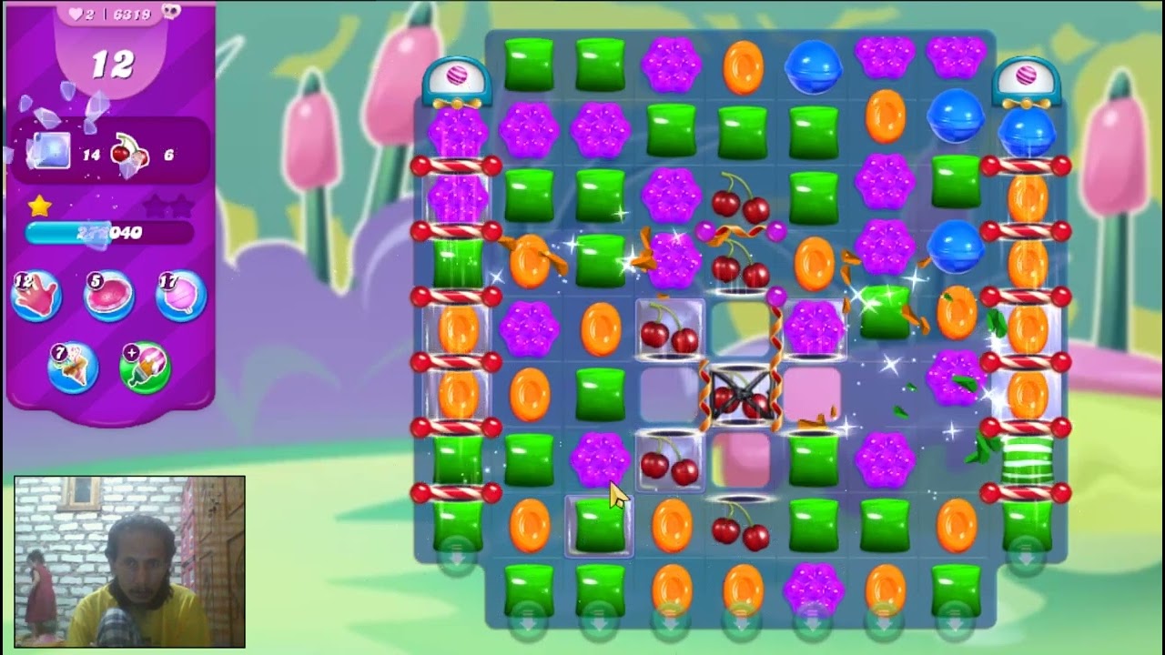 Candy Crush Saga Level 6319 - 2 Stars, 19 Moves Completed