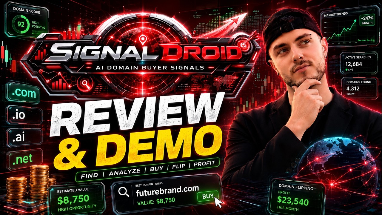 ⚠️ SignalDroid Demo & Review + Bonuses: Can AI Help You Flip Domains?