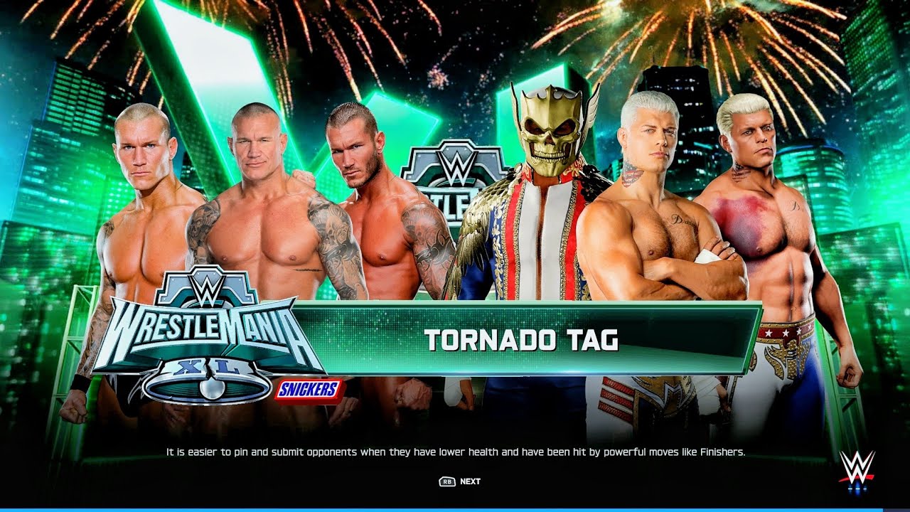 TEAM VIPER RANDY ORTON VS TEAM AMERICAN NIGHTMARE - TORNADO TAG TEAM MATCH | WWE 2K26 