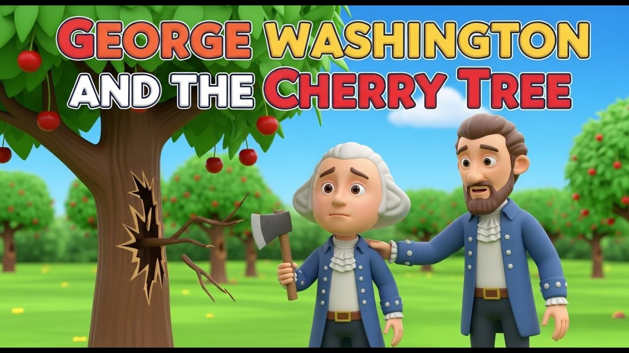 George Washington and the Cherry Tree | Moral Stories for Kids | Honesty is the Best Policy