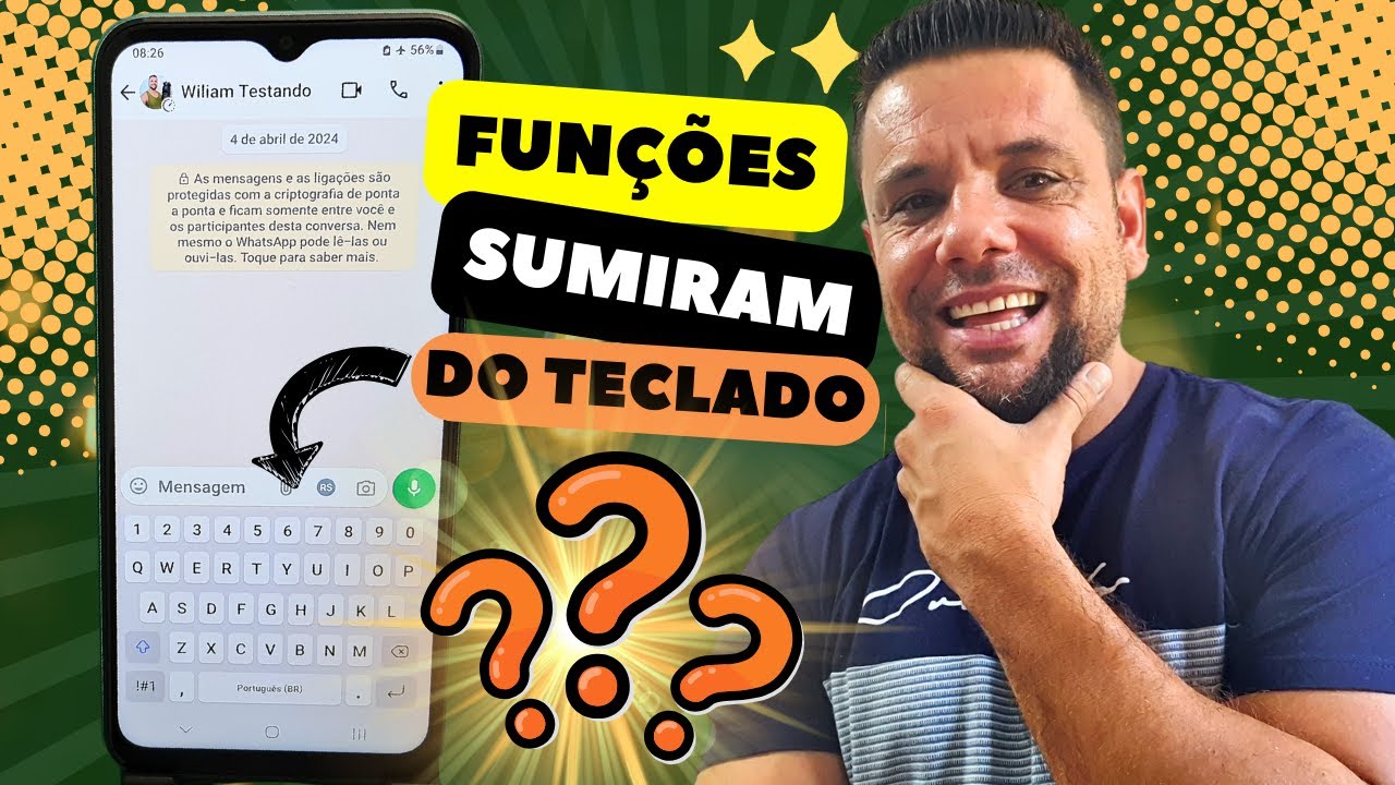 FUNÇÃO SUGESTÕES DE PALAVRAS E RECURSOS DO TECLADO SUMIU DO CELULAR SAMSUNG GALAXY M14 5G E AGORA