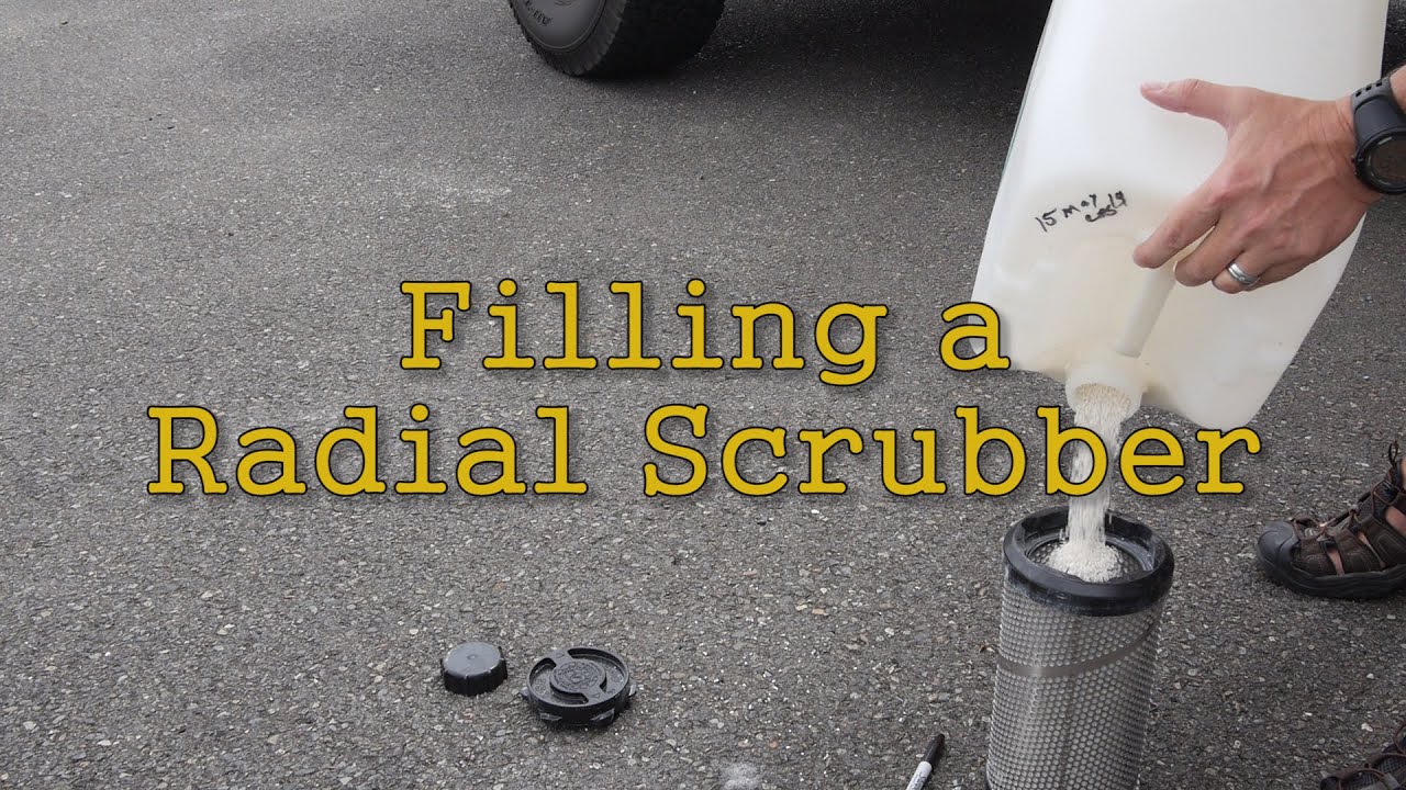 Filling a Radial Scrubber