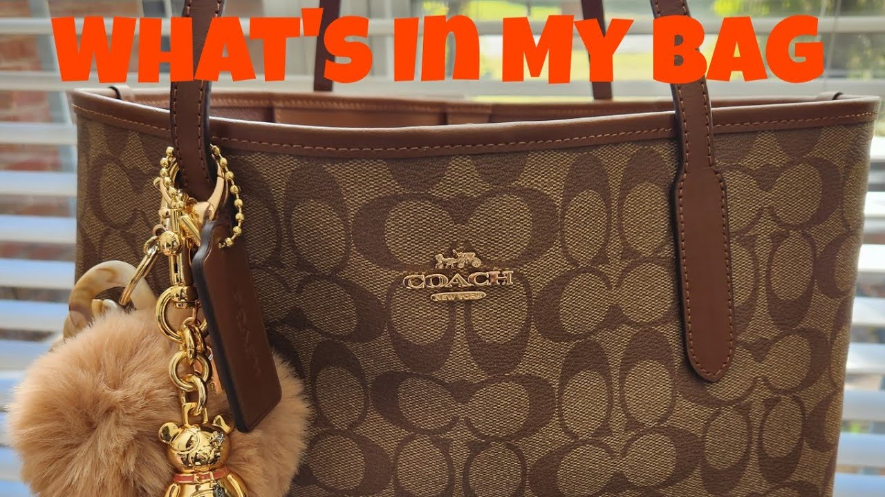 WIMB: What's In My Bag- Coach City Tote In Saddle/Khaki
