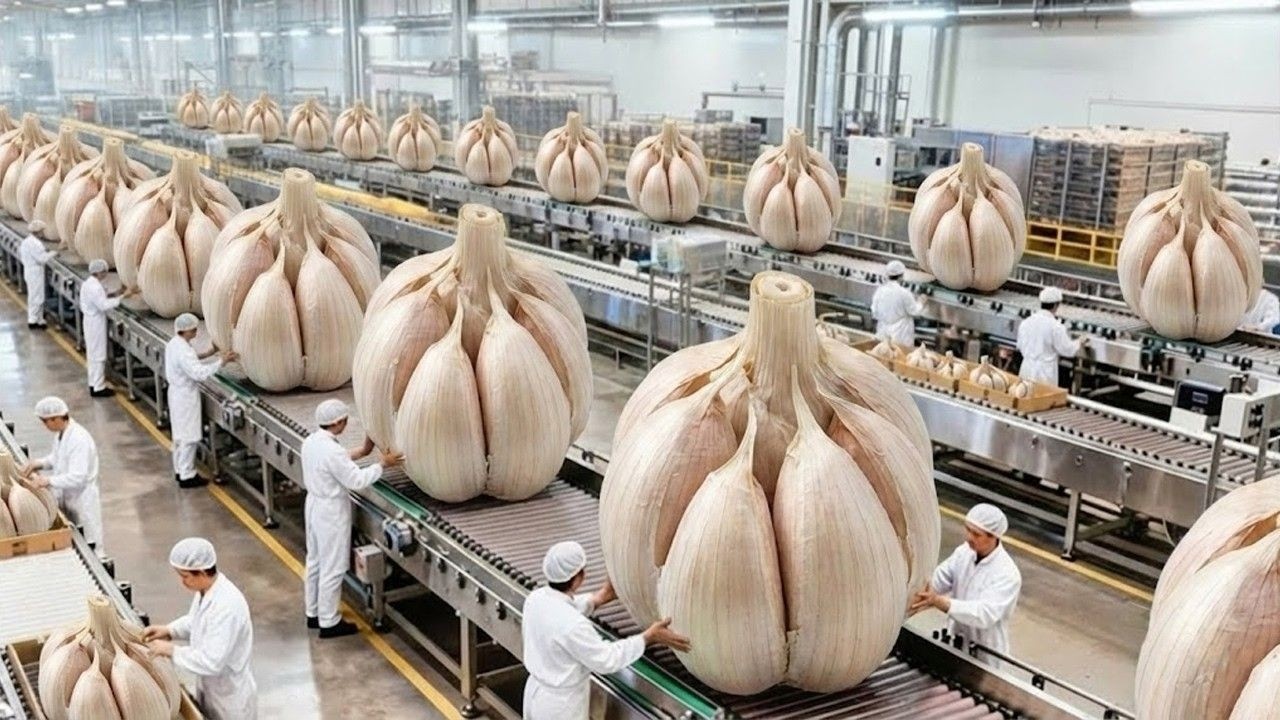 Inside the Largest US Factory: From Raw Garlic to Premium Powder (Full Process)