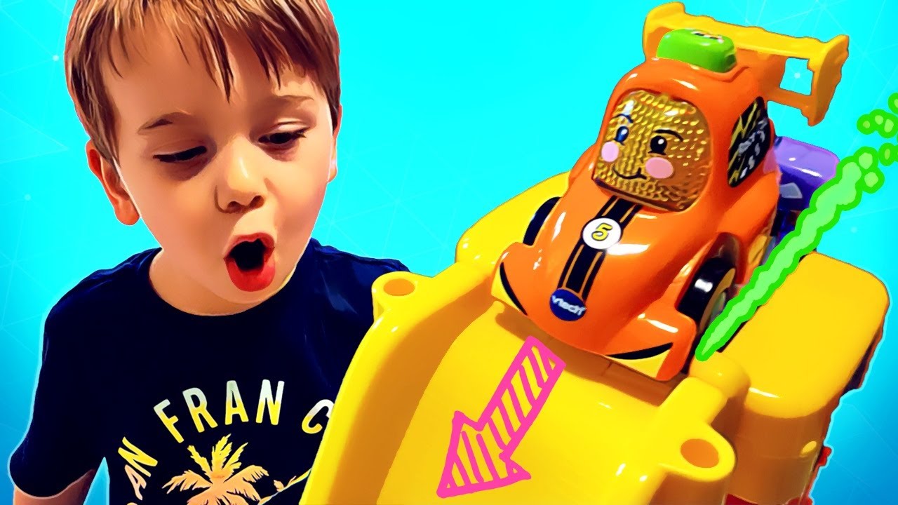 Ollie's VTech Toot Toot Drivers 3-in-1 Raceway Toy Race Track [Toddler Adventure Videos with Ollie]