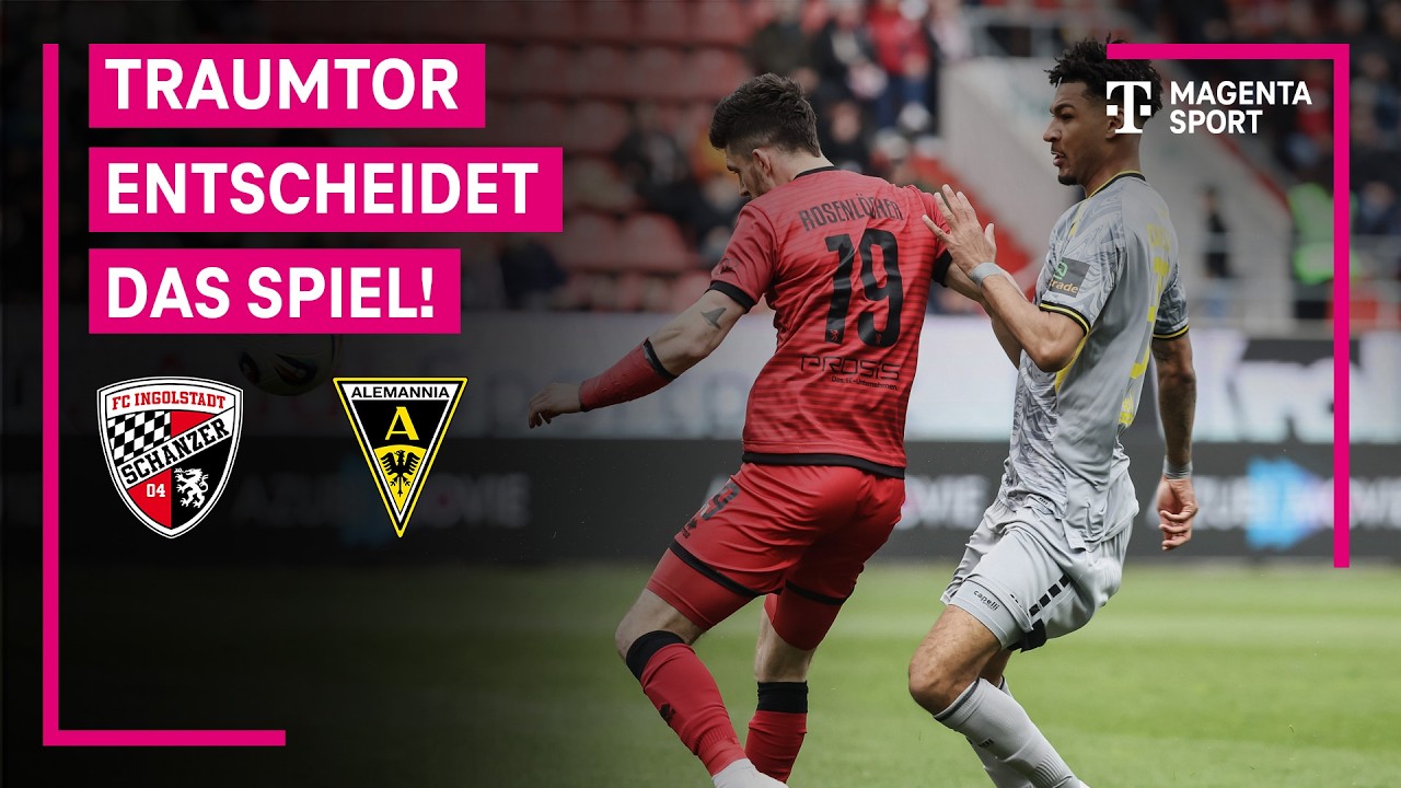 FC Ingolstadt 04 &ndash; Alemannia Aachen, Highlights mit Live-Kommentar | 3. Liga | MAGENTA SPORT