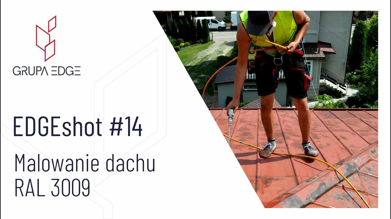 Malowanie dachu Dębica RAL3009 | roof coating | dachbeschichtung | malowanydach.pl