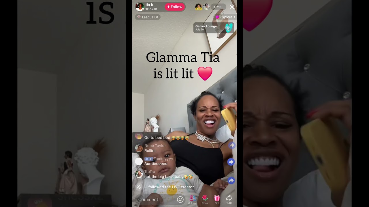 Tia Kemp is hilarious as a Glamma ❤️ 🤣  Trying to get grandson asleep.  #TiaKemp #RickRoss #Funny