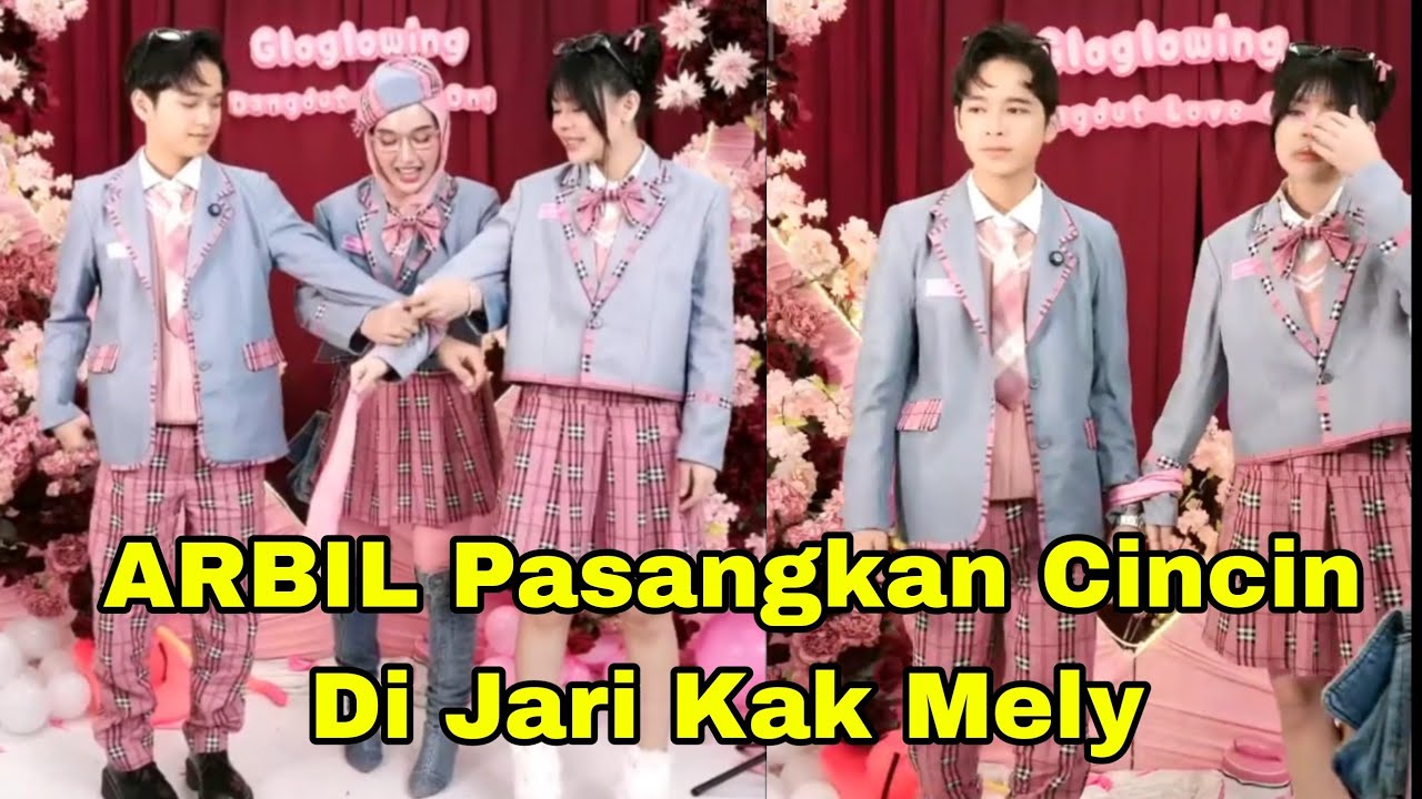 ARBIL PASANGKAN CINCIN DI JARI TANGAN KAK MELLY SO SWEETTTT