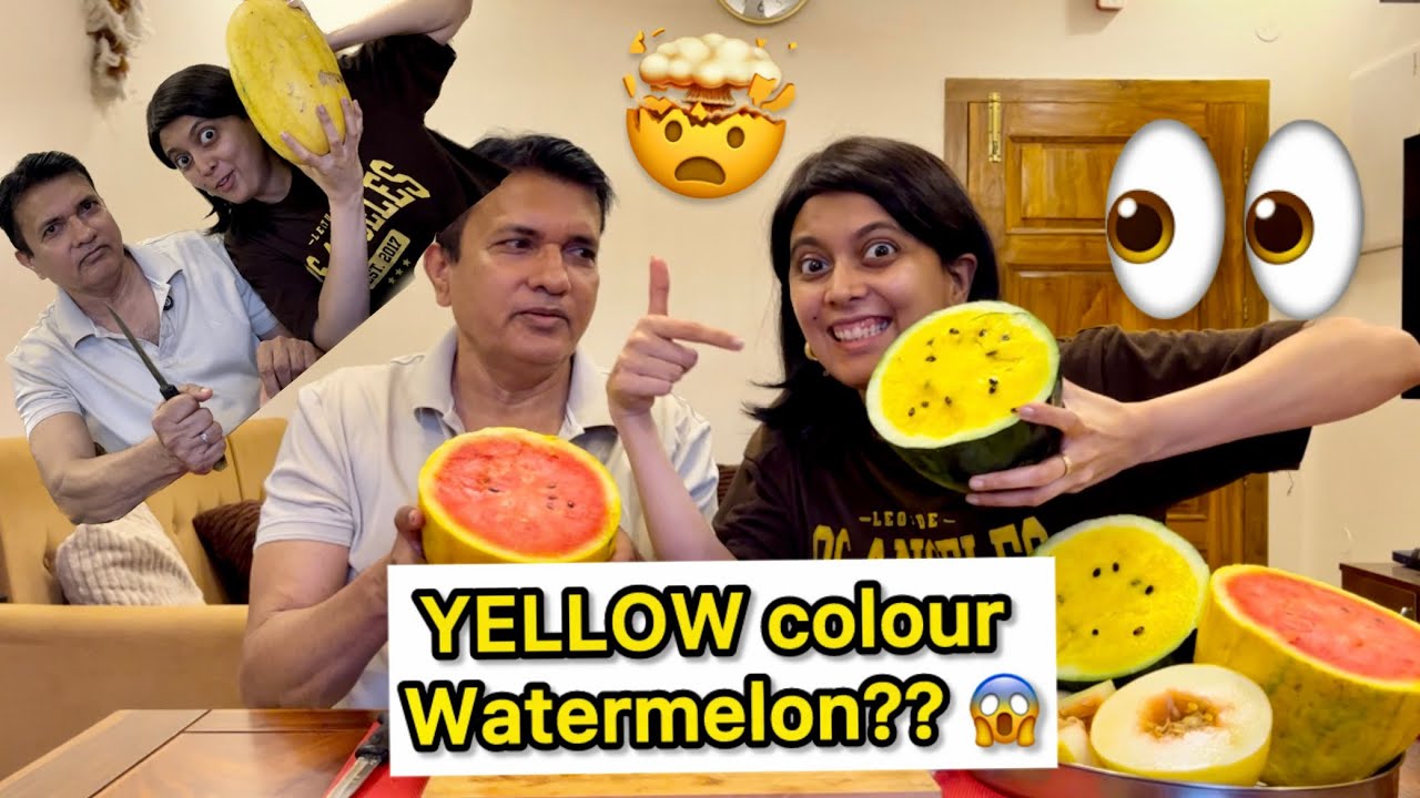 Never seen this before 😱🤯 | Yellow Watermelon | Tarbooz | Summer fruits