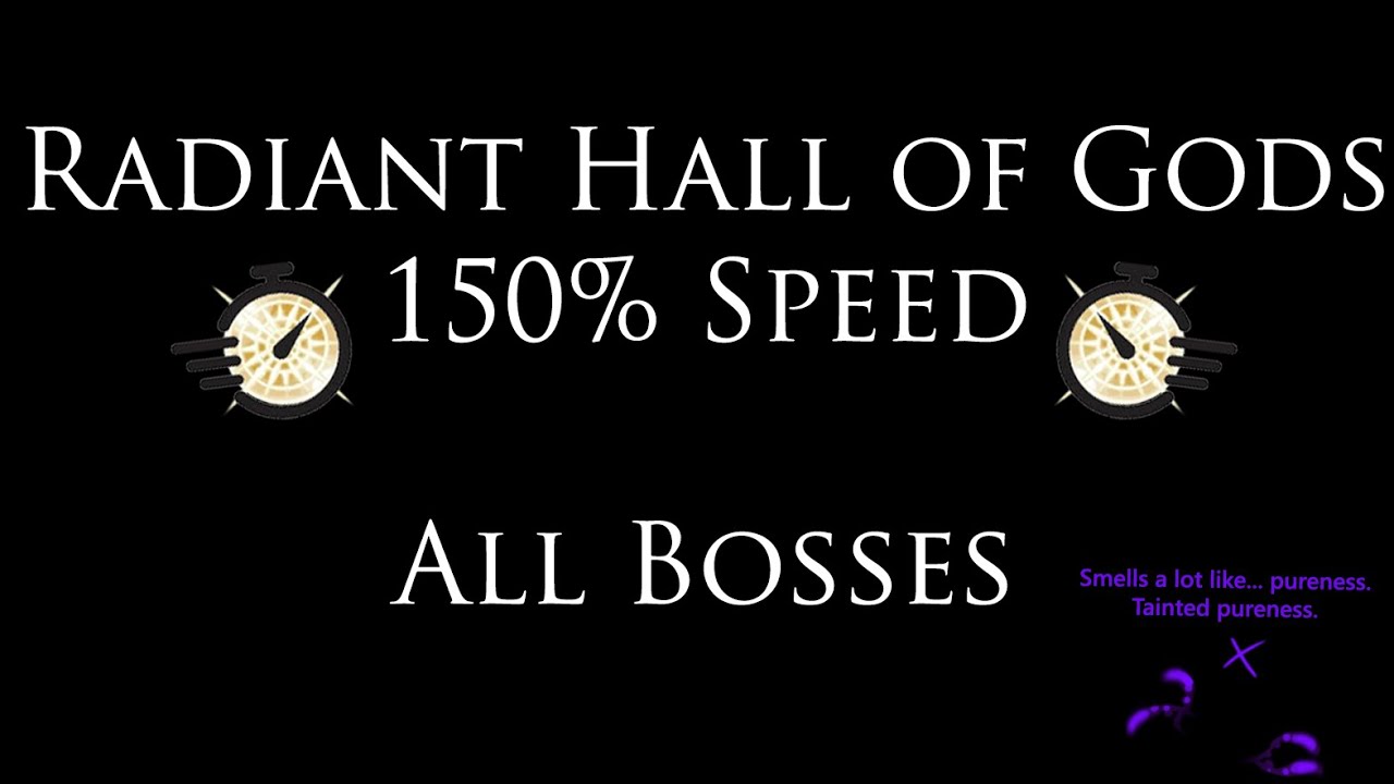 Radiant Hall of Gods 150% Speed - All Bosses - Hollow Knight