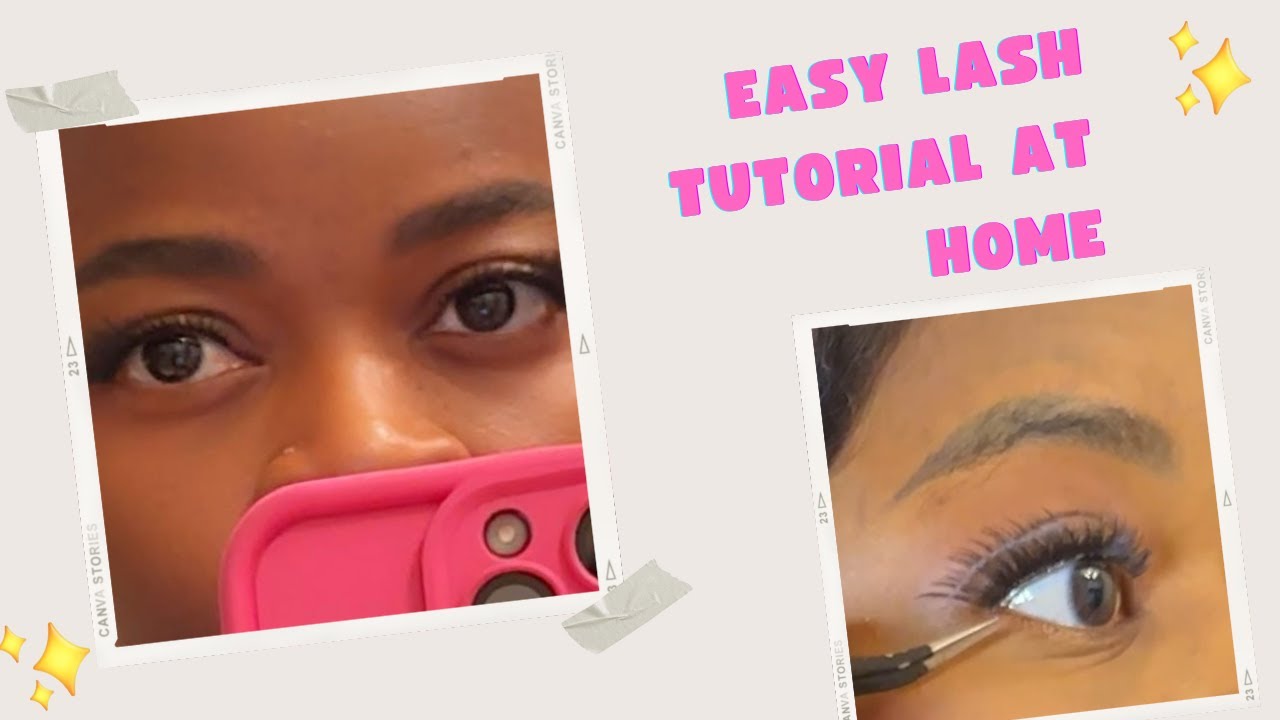 Easy Lash Tutorial | How I Apply My Strip Lashes at Home🌸🌸