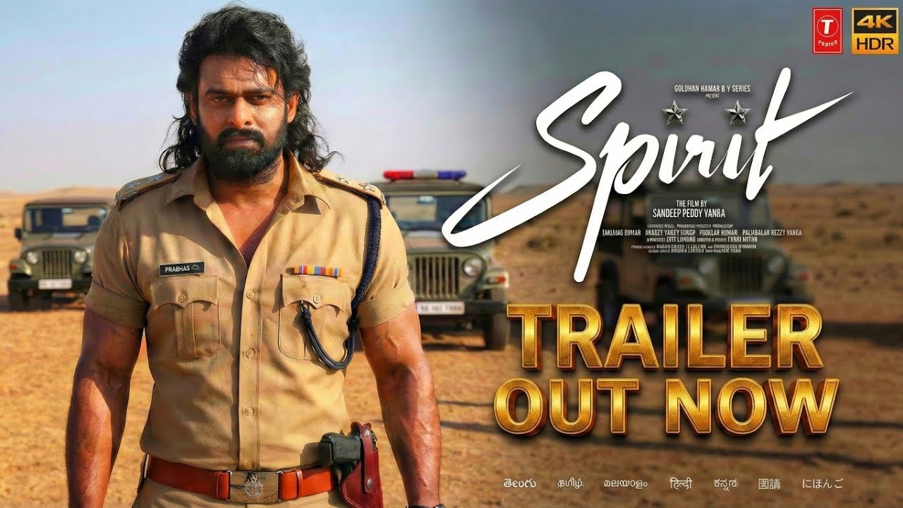 SPIRIT - Trailer || RebelStar Prabhas|Sandeep Reddy Vanga |Triptii | FanMade Ai || 