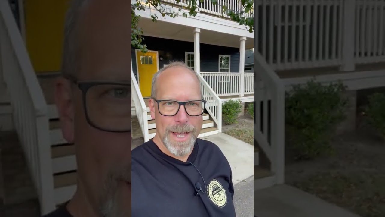 Inspecting a Deck on a House