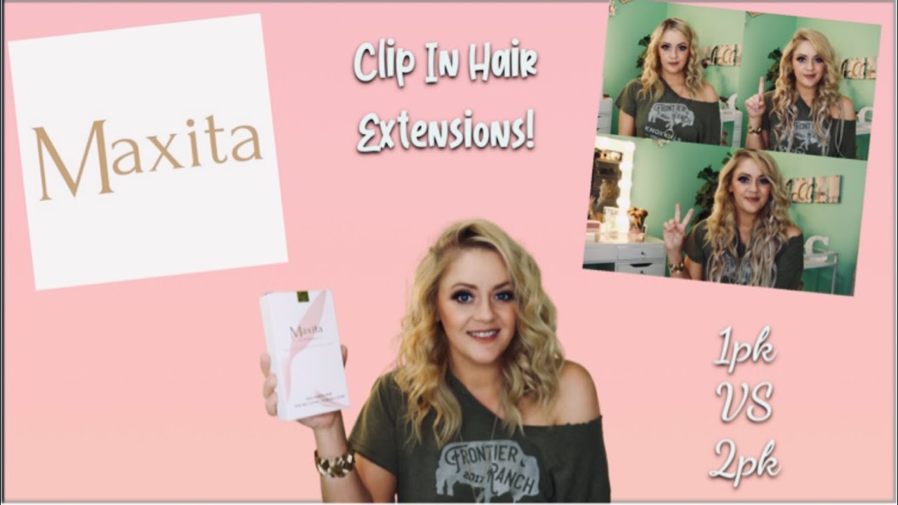 Maxita ~ 20 Inch Clip In Human Hair Extensions | 1 Pack VS 2 Packs | Installation & Review!
