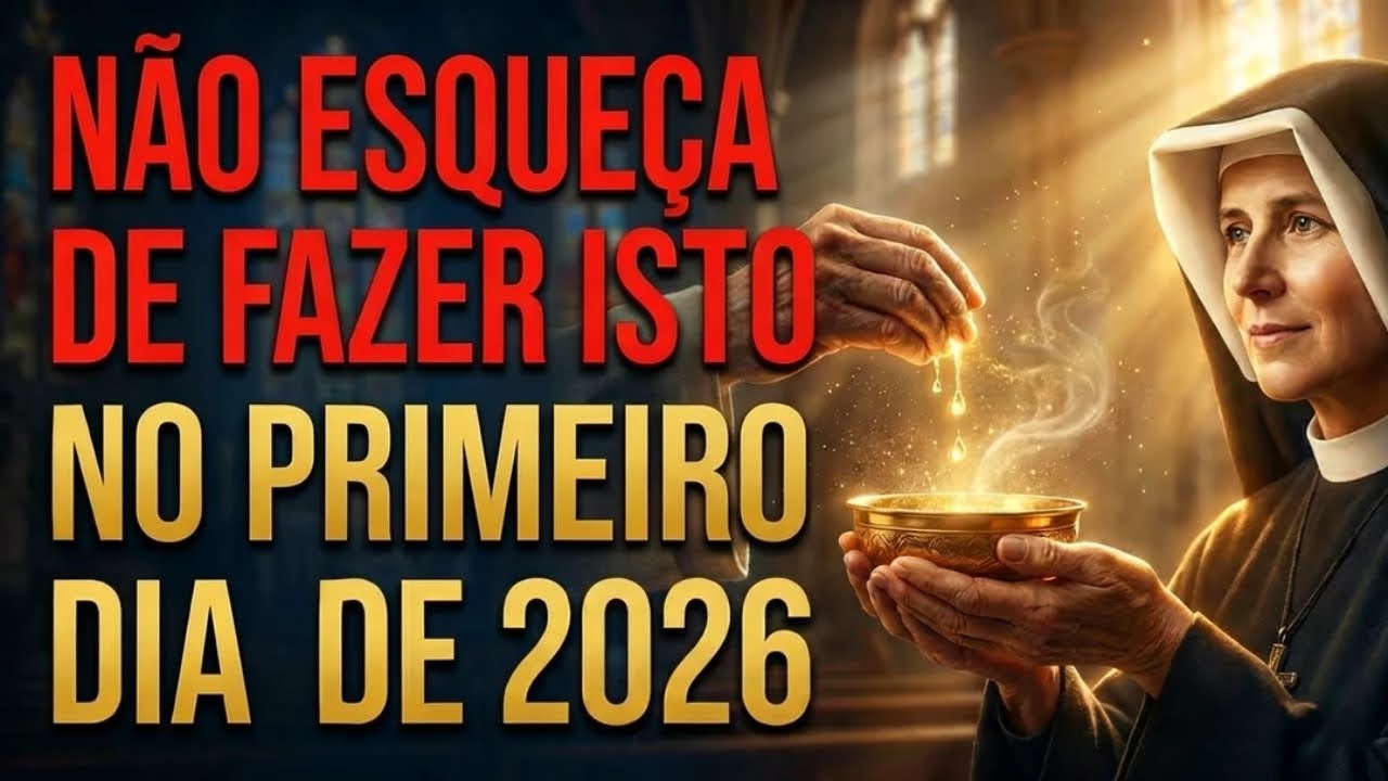 Faça estas 3 coisas com água benta em 1º de janeiro de 2026 — Santa Faustina