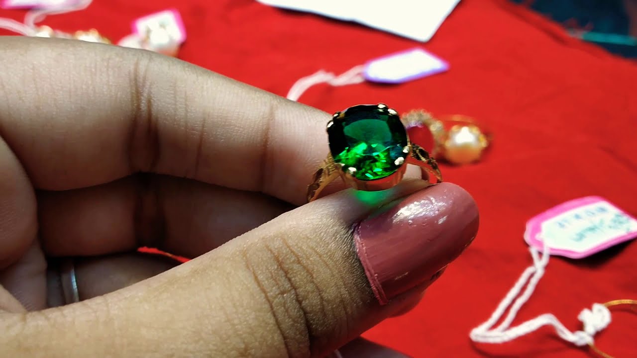 2020 new সোনার  ওয়ান স্টোন ফিঙ্গার রিং এর দাম | gold one stone finger ring price bd Dhaka