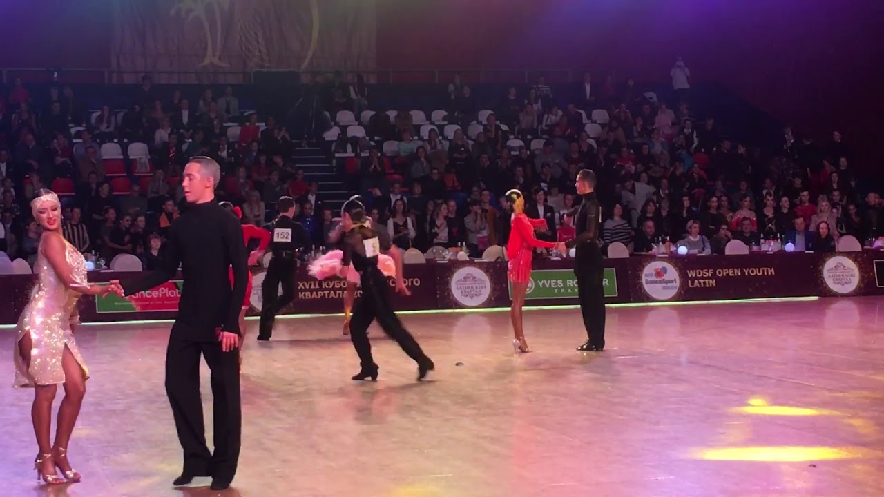 Petr Alexashin - Natalia Karakotova, Jive - Latin Quarter 2019, WDSF Open Youth Latin