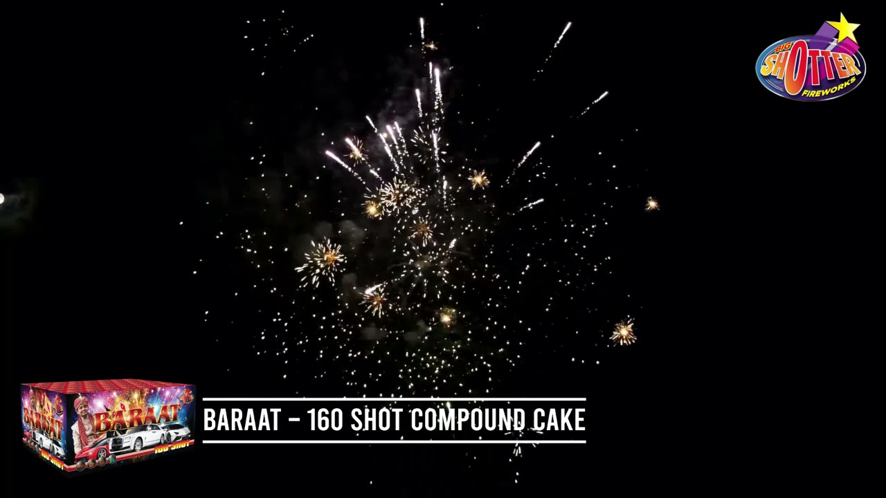 Baraat By Big Shotter Fireworks - 160 Shot Barrage