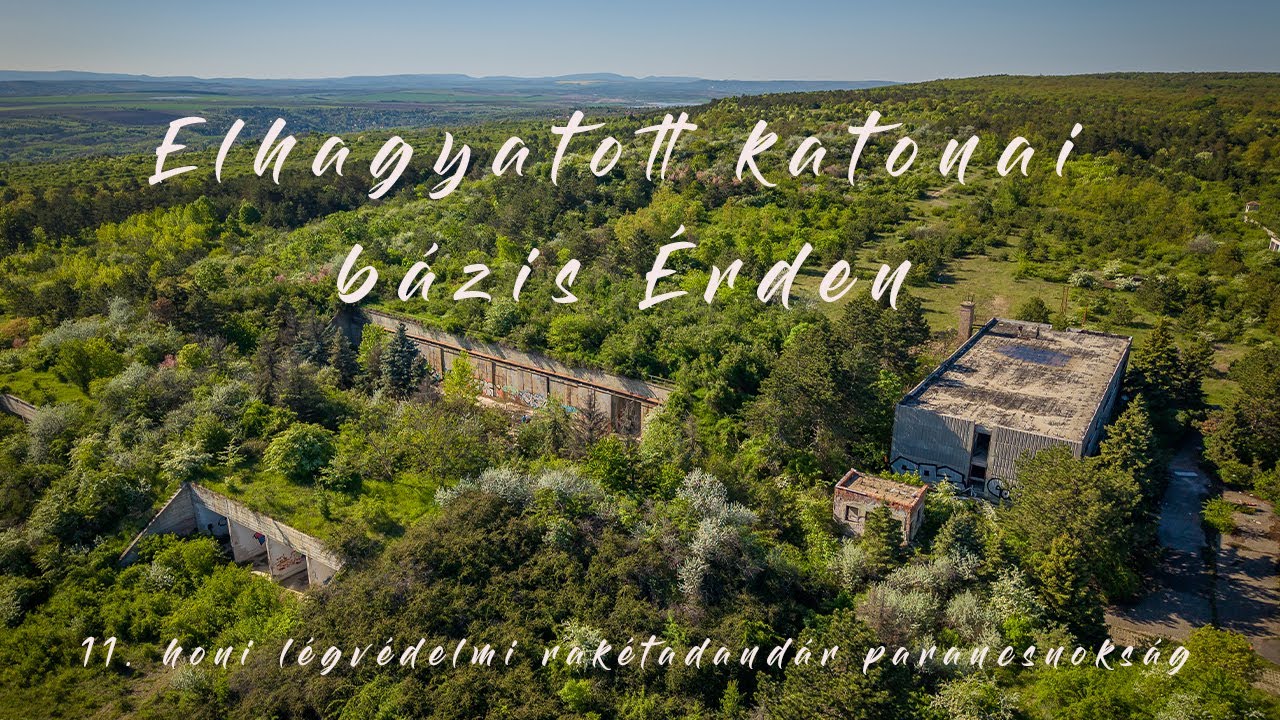 Elhagyatott katonai bázis Érden, 11. honi légvédelmi rakétadandár-parancsnokság. 4k drónvideó