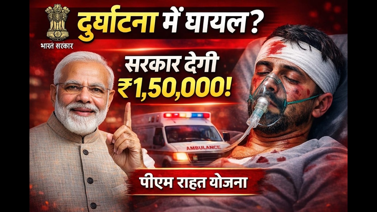 पीएम राहत योजना | accident pidit ke liye new scheme | govt new scheme update ? #pmrahatyojana