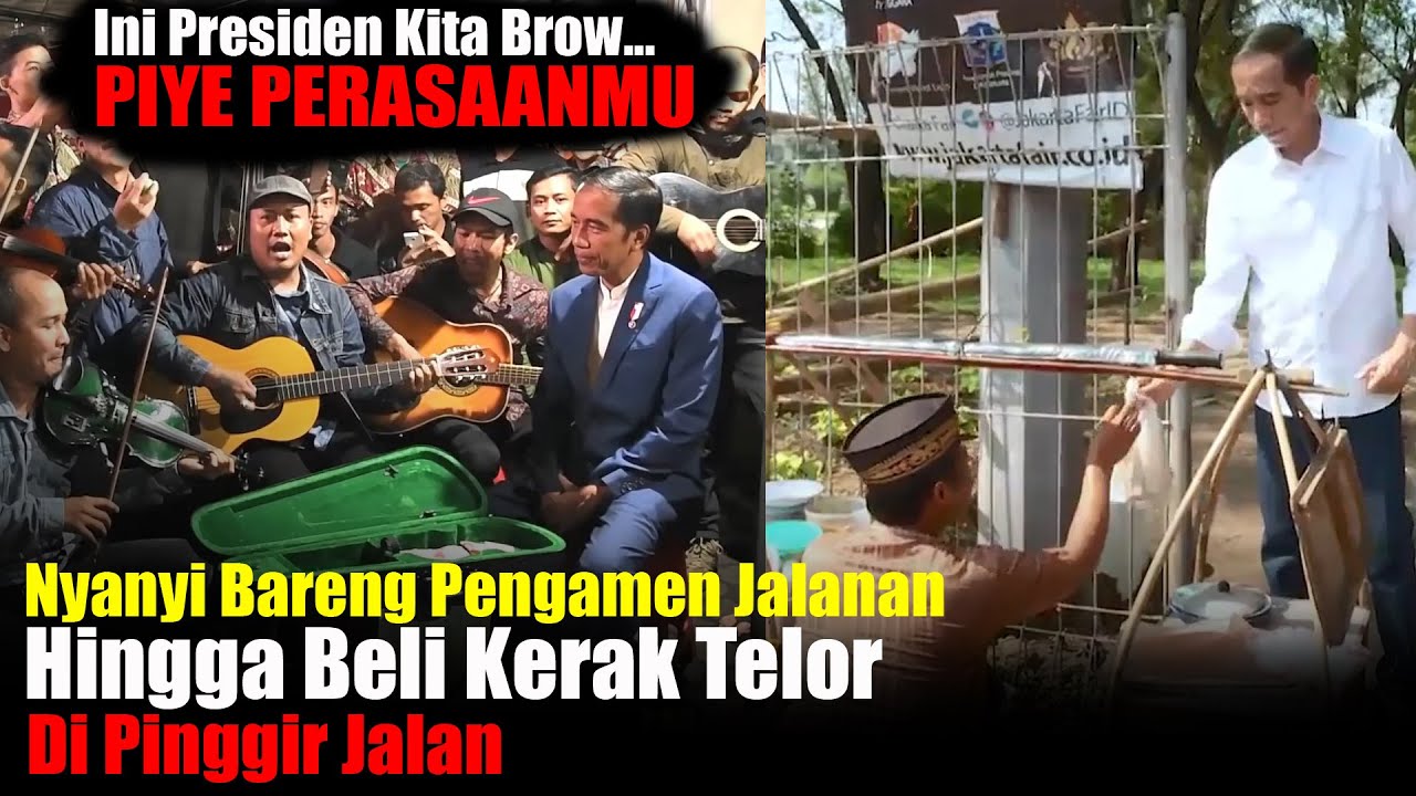 Saat Seorang Presiden Beli Kerak Telor Di Pinggir Jalan