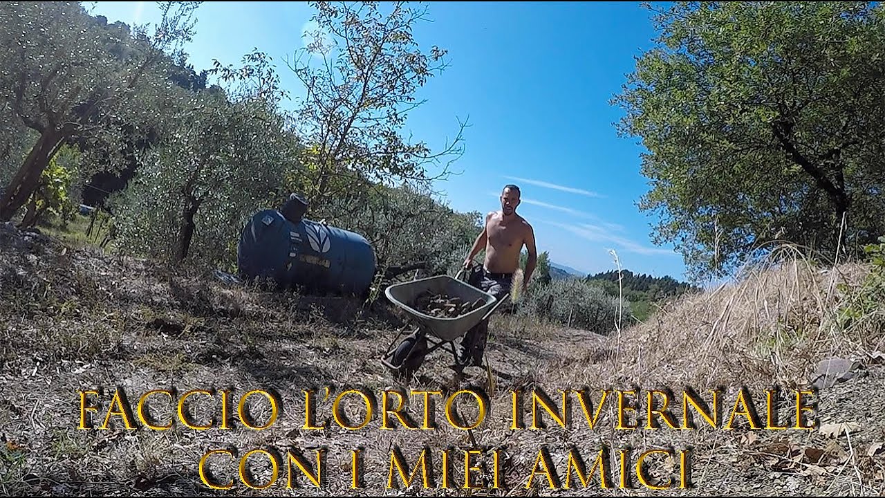 Faccio L'ORTO Invernale con i miei amici, con materiali di recupero - Parte 1 Chiudo la Recinzione