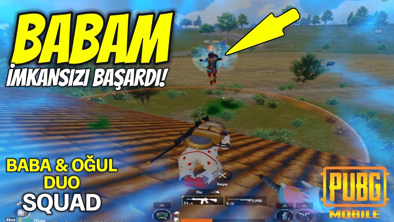 BABAM İMKANSIZI BAŞARDI ! BURAK GAME SOLO SQUAD PUBG MOBİLE