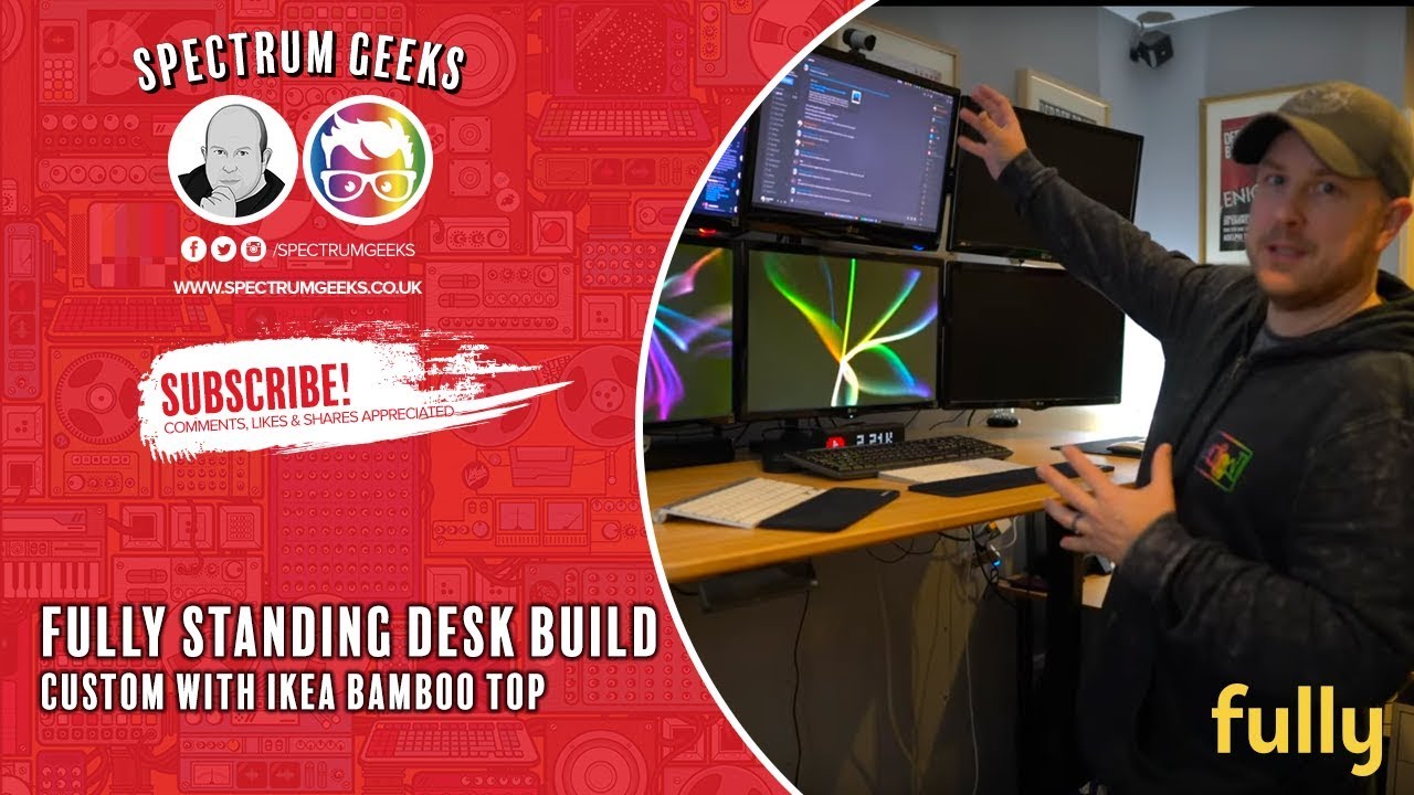 Fully Jarvis Standing Desk with Ikea Bamboo Top - Build and Review