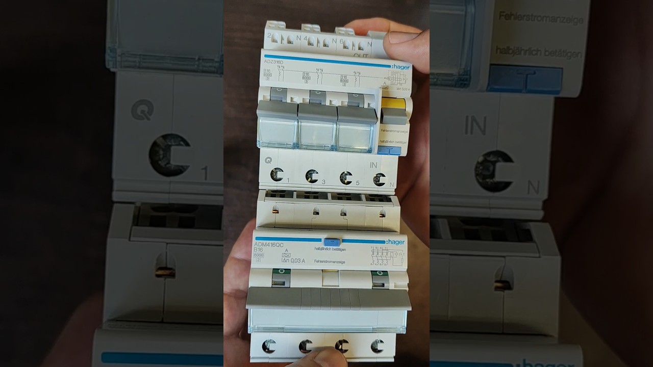Jaki wyłącznik RCBO skutecznie zabezpieczy twoje obwody elektryczne w rozdzielnicy⚡ #elektryk #hager