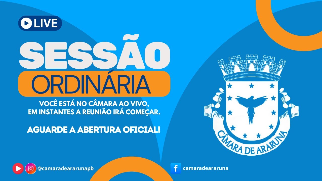 SESSÃO ORDINÁRIA DA CÂMARA MUNICIPAL DE ARARUNA - 04 DE ABRIL DE 2025