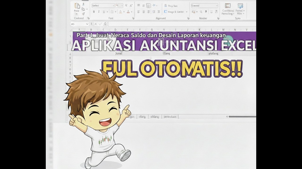 Cara buat aplikasi Akuntansi di MS Excel_part 4(Laporan Keuangan