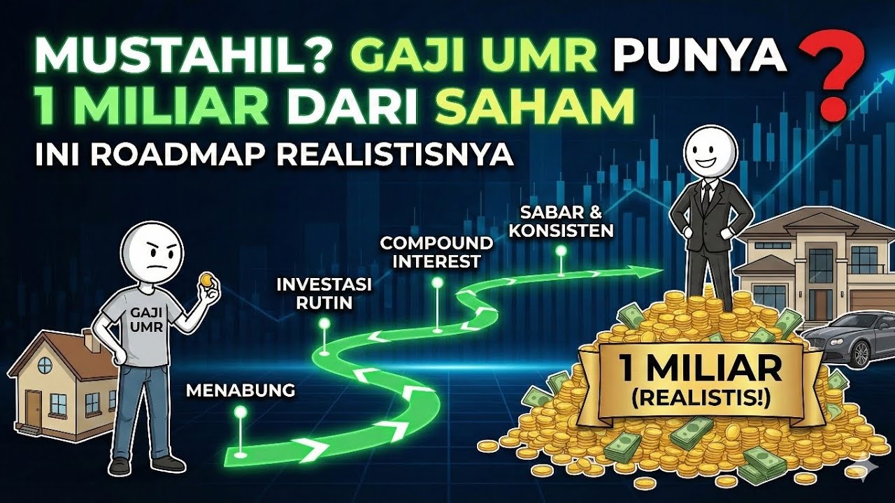 Mustahil? Gaji UMR Punya 1 Miliar dari Saham: Ini Roadmap Realistisnya