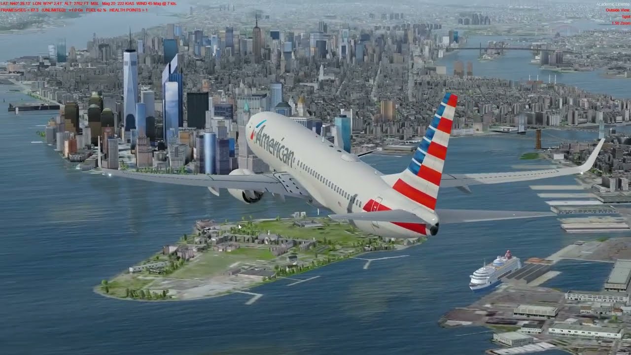 LaGuardia Airport | KLGA | River Visual RWY 13 Approach - New York