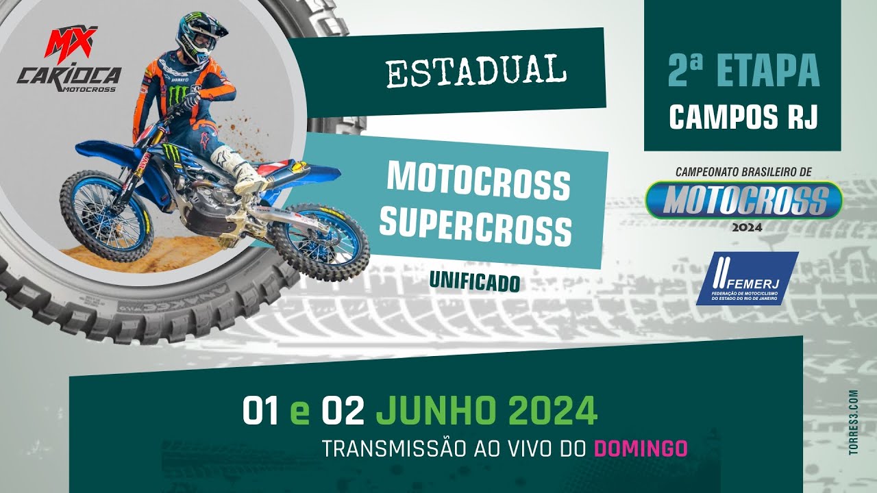2ª ETAPA DO CAMPEONATO CARIOCA DE MOTOCROSS E SUPERCROSS (CAMPOS DOS GOYTACADEZES-RJ )DOMINGO 2024
