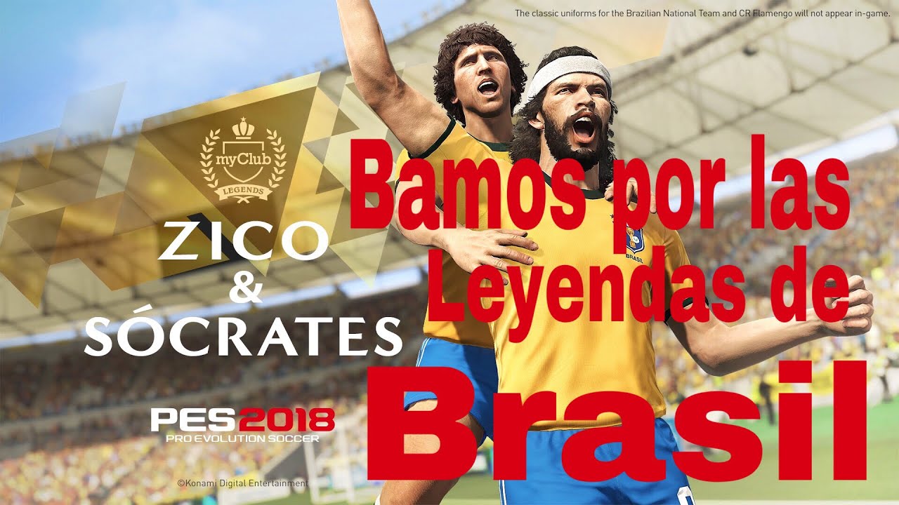 PES 2018 BALL OPENING DE LEYENDAS DE BRASIL y partido DE desafio