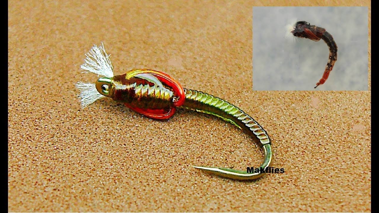 Fly Tying a Spring Olive Midge Pupa / Chironomid by Mak