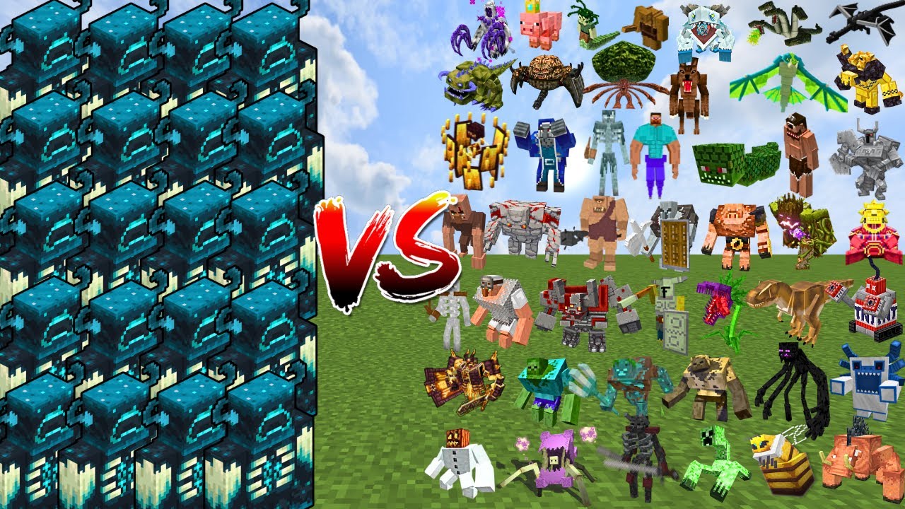 WARDEN ARMY vs BOSS MOBS