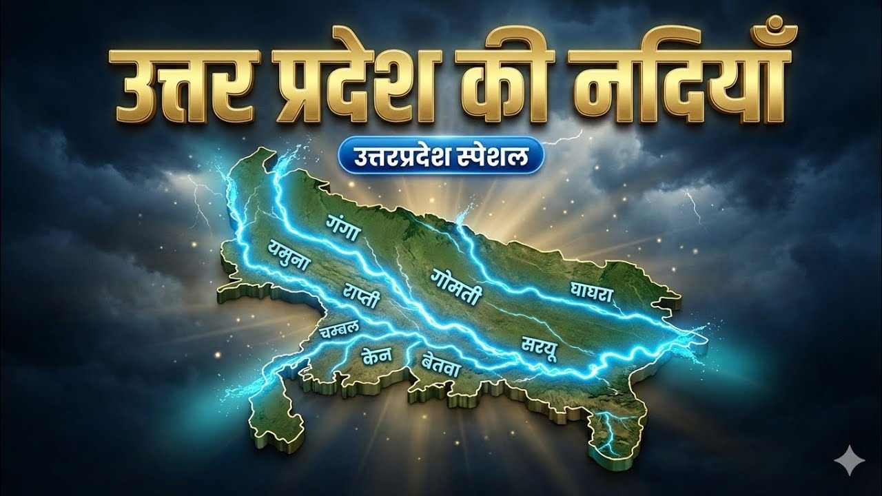 उत्तर प्रदेश की नदियाँ 🌊 | UP Rivers GK 2026 | UP Police, SI Special