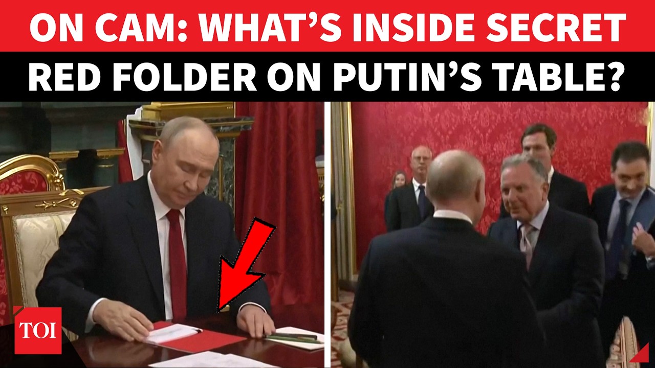 Trump&rsquo;s RED FOLDER Reaches Putin! Witkoff, Kushner Bring 'SECRET WAR PLAN' To Kremlin? | Watch