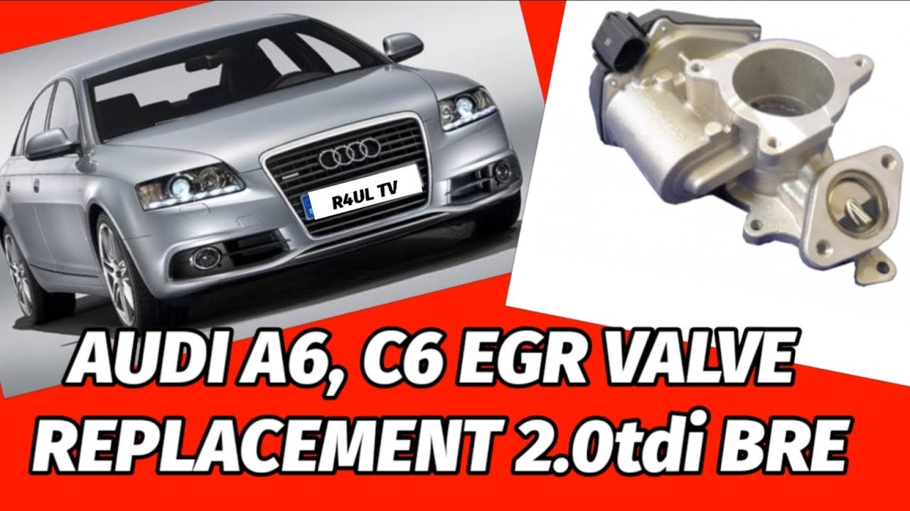 2007 AUDI A6 EGR VALVE REPLACEMENT 2.0tdi BRE