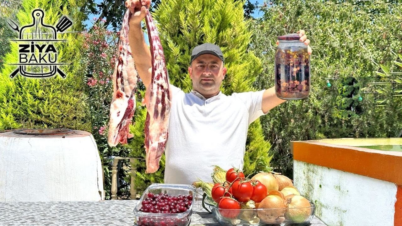 Bankada vişnəli dana quyruğu bişirdim (Natural Qida)