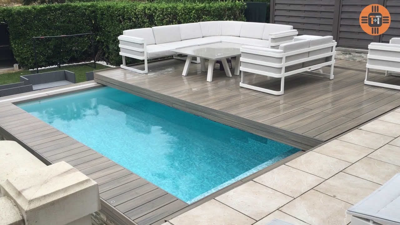 10 PISCINAS INTELIGENTES com Deck Retrátil que Você Precisa Conhecer (INCRÍVEL) #2