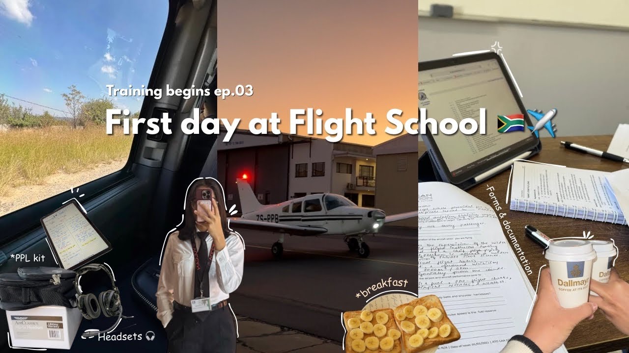 Day 1 of Pilot Training in South Africa 🇿🇦✈️ | Training begins👩‍✈️