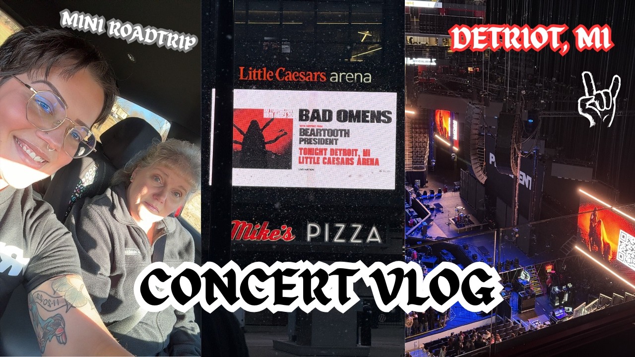 Digital Diary Ep.5 📹 CONCERT VLOG! President, Beartooth, Bad Omens | Road trip to Michigan!